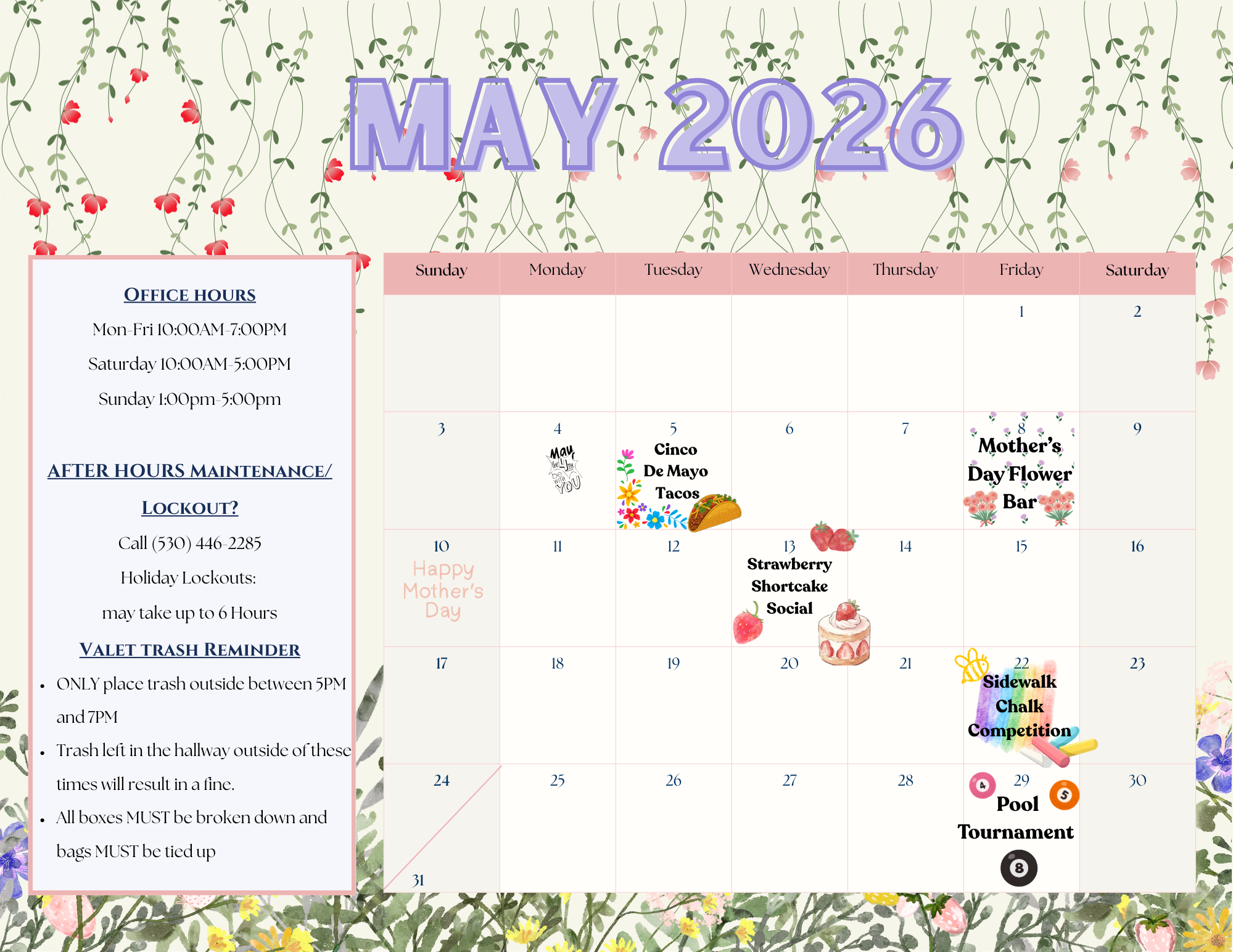 Sterling 5th Street | May Events Calendar